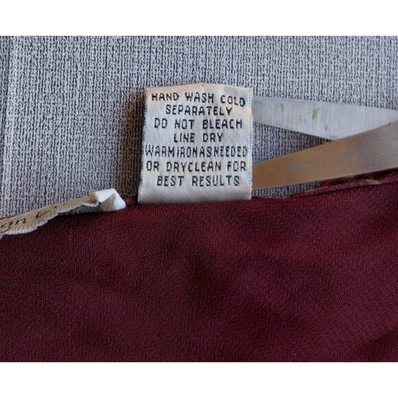 Y2K Silk Floral Babydoll Long Bell Sleeves Blouse XL Fall Fairycore Gypsy Boho - Picture 4 of 13